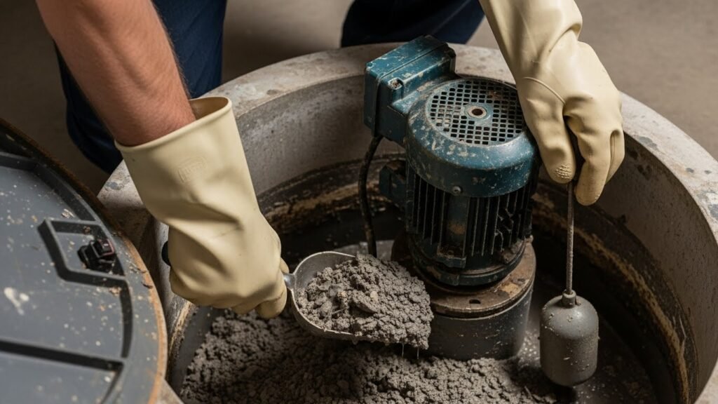 Routine Cleaning and Visual Inspection Sewage Ejector