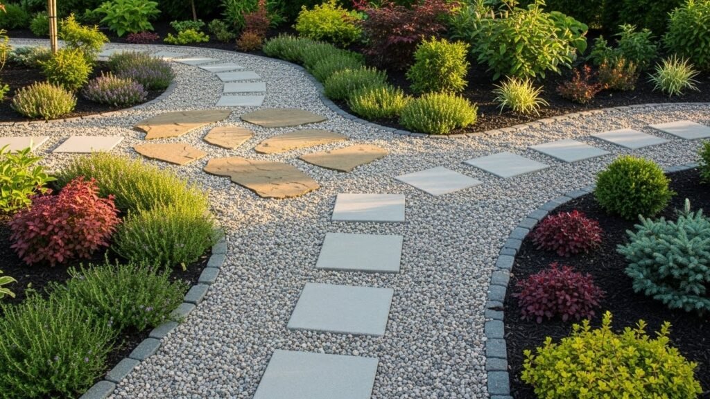 Stepping Stones and Gravel Path