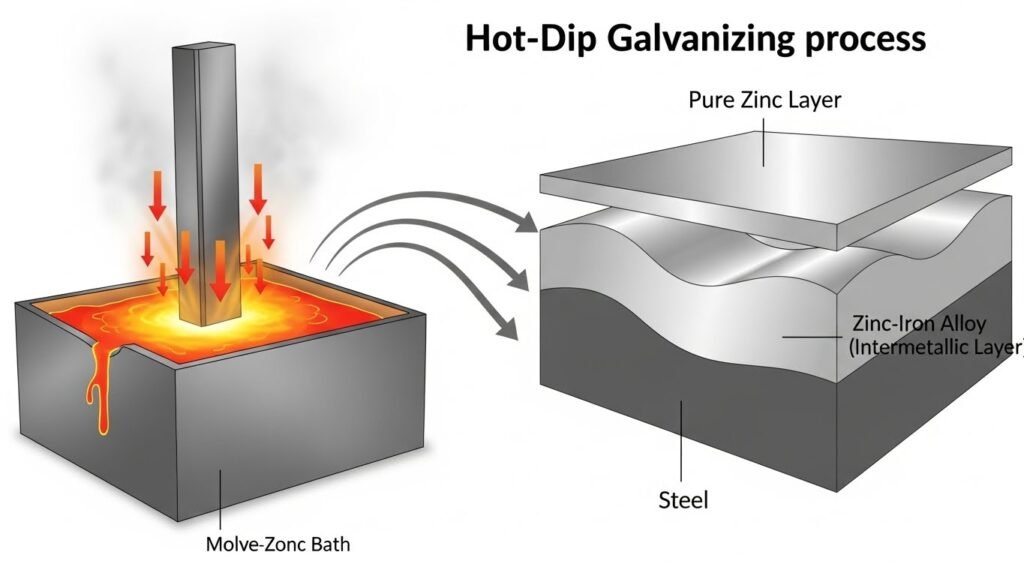 The Galvanization Process and Mechanism