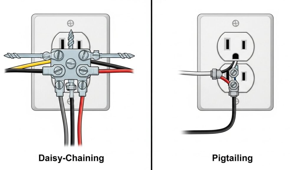 Wiring Topology Daisy-Chaining vs. Pigtailing