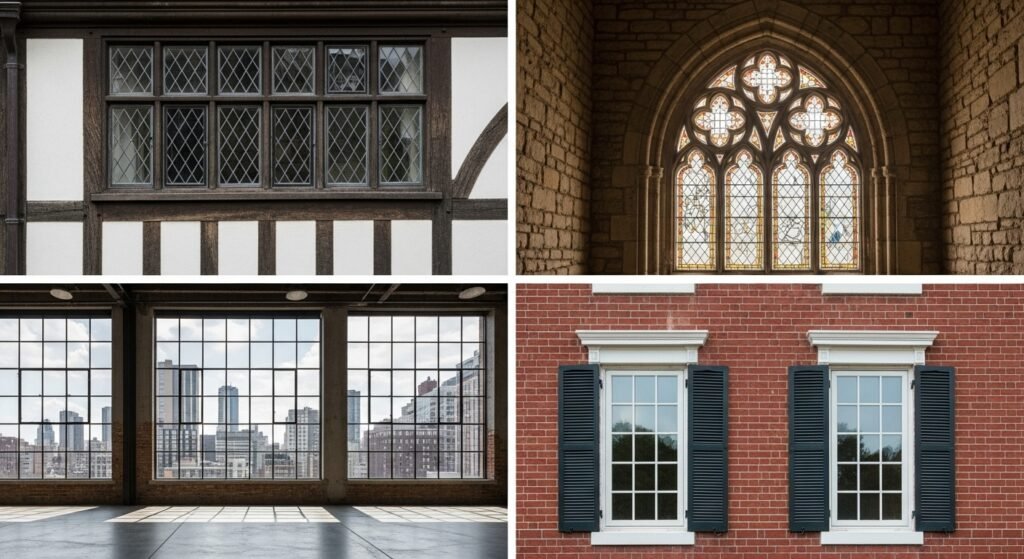 Architectural Styles Defined by Mullion Design