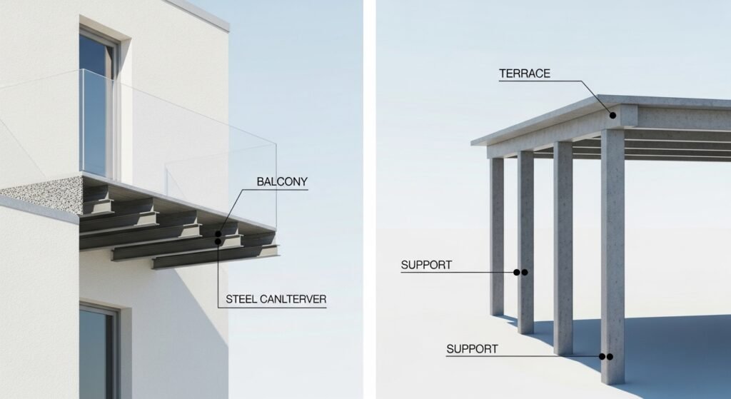 Core Differences: Terrace vs Balcony Comparison