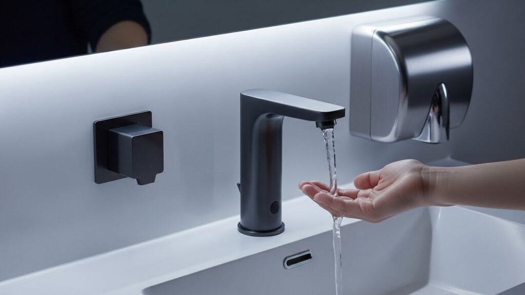 SQRWomensRestroom Hygiene-Centered Design and Sanitation