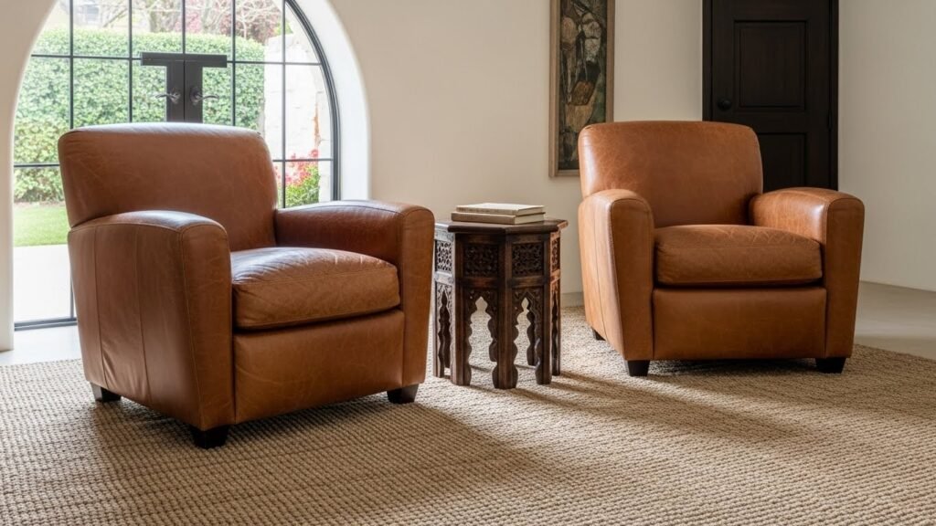 Statement Leather Chairs