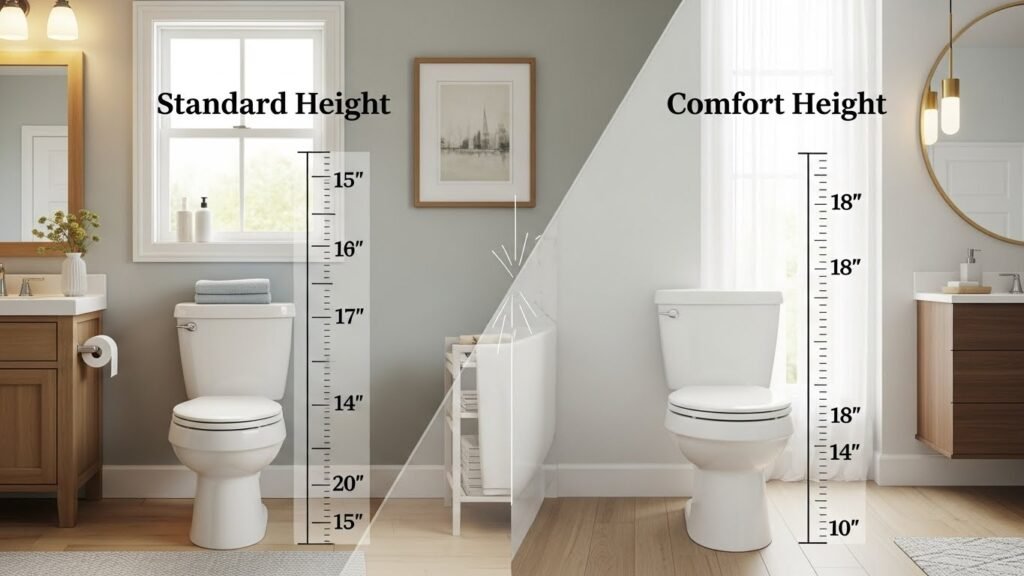 The Ultimate Guide to Toilet Heights Everything You Need to Know About Standard vs. Comfort Models