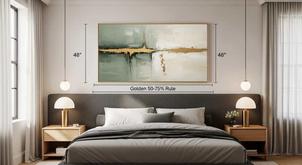 Everything You Need to Know About the Ideal Art Size Above King Bed How to Avoid Common Decorating Mistakes