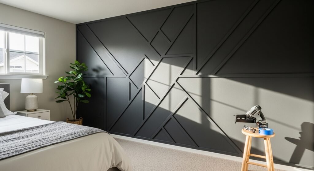 How to Design and Install a Geometric Accent Wall Everything You Need to Know About This DIY Trend
