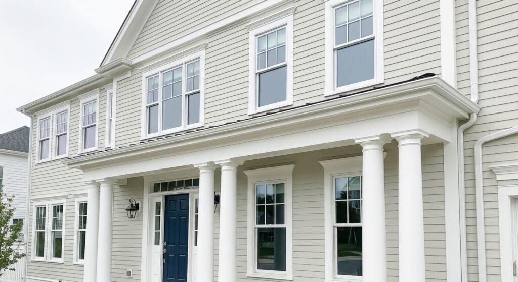 Benjamin Moore Tapestry Beige for Exterior Applications