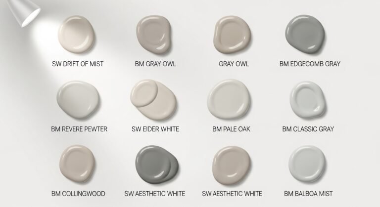 Best Warm Gray Paint Colors. Top Greige & Taupe Picks