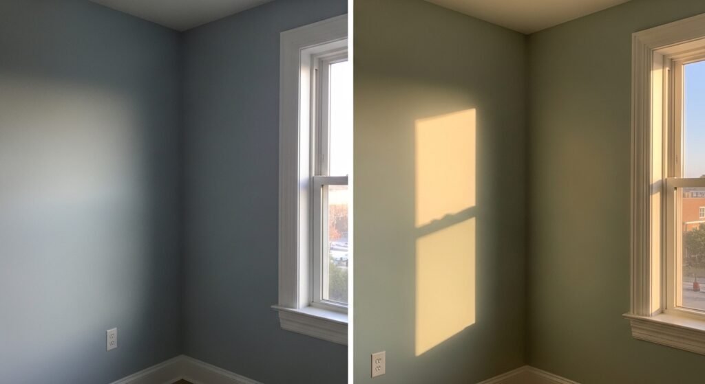 How Quietude Shifts from Cool Blue to Warm Green