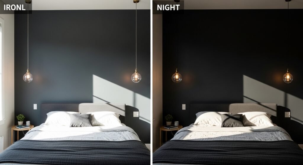 ​Sherwin Williams Iron Ore in Different Lighting Conditions
