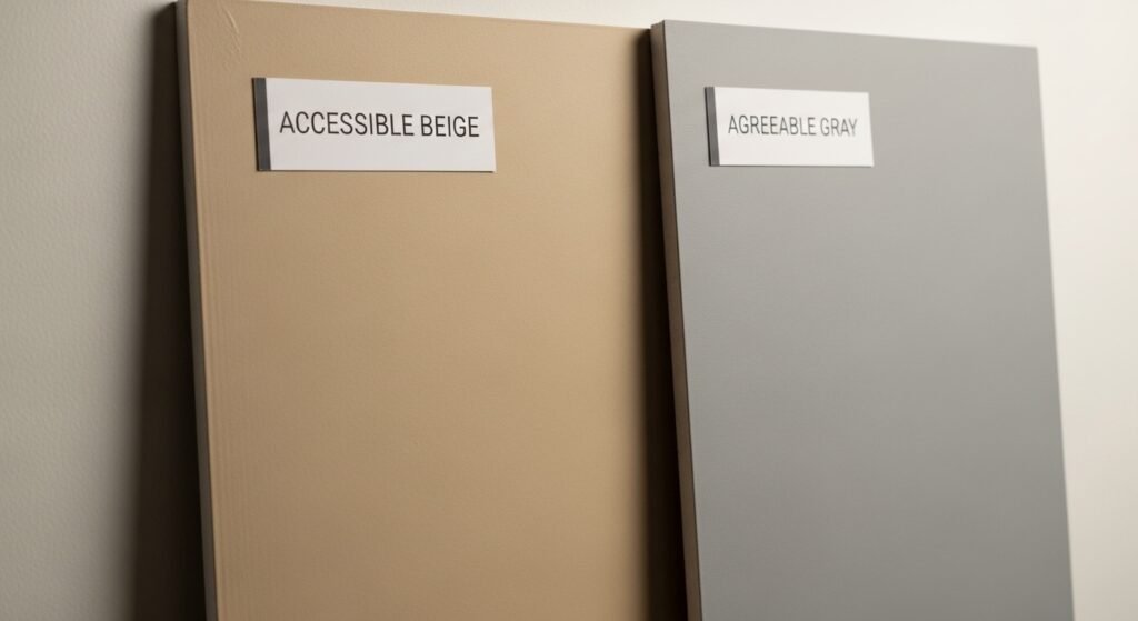 Comparative Analysis: Accessible Beige vs. Similar Shades
